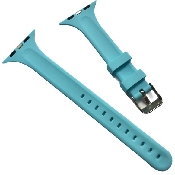 5/$20 NEW BLUE SliM Silicone Band Apple Watch 44/45/49 mm M/L - Picture 4 of 7